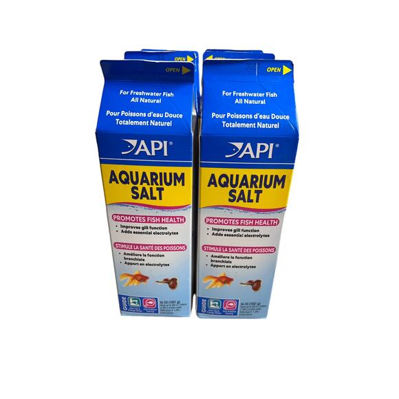 Huge Lot API Aquarium Salt For Freshwater Fish All Natural of 6 packs 216oz NEW - Picture 1 of 3